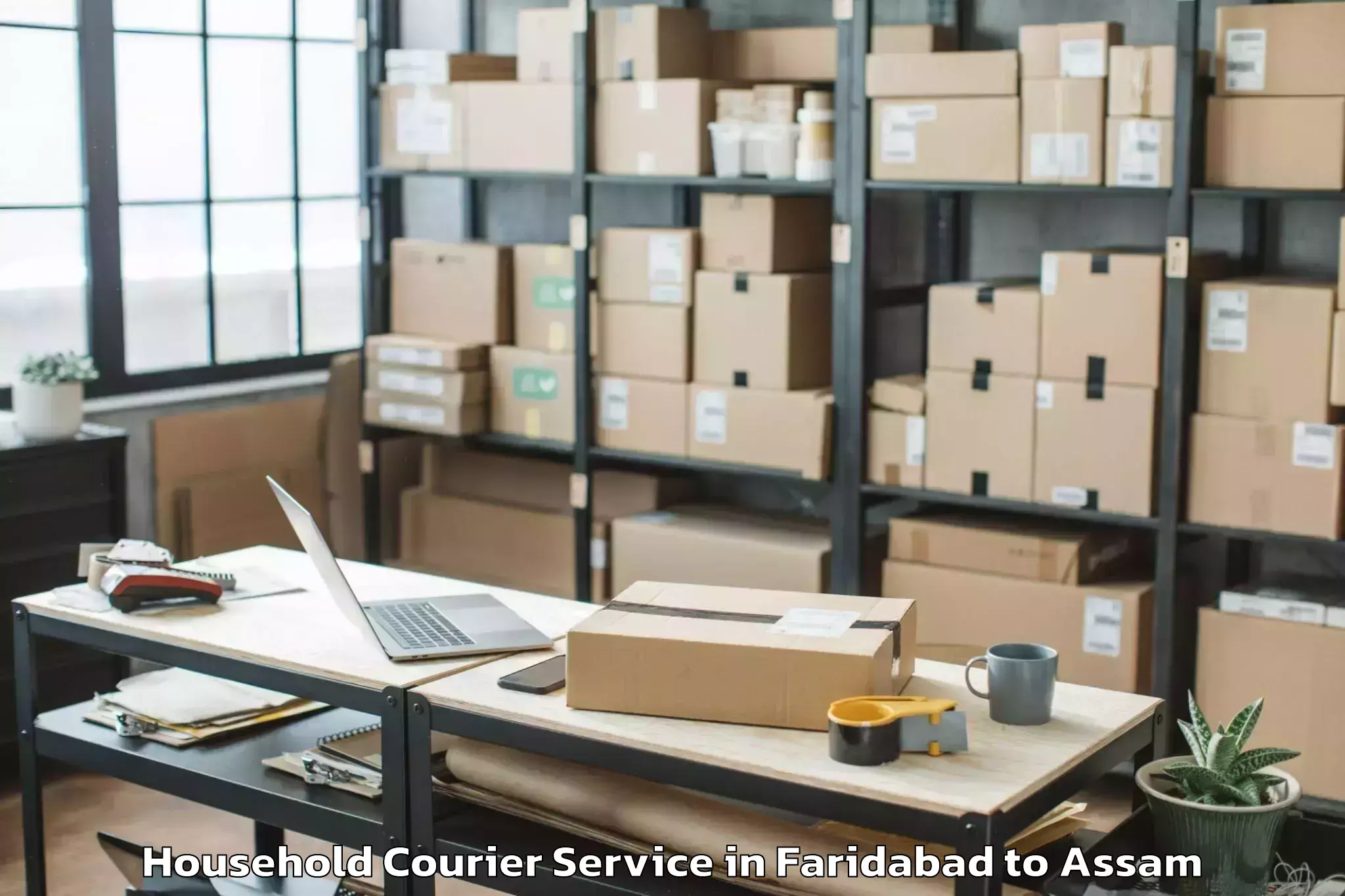 Expert Faridabad to Raha Gaon Household Courier